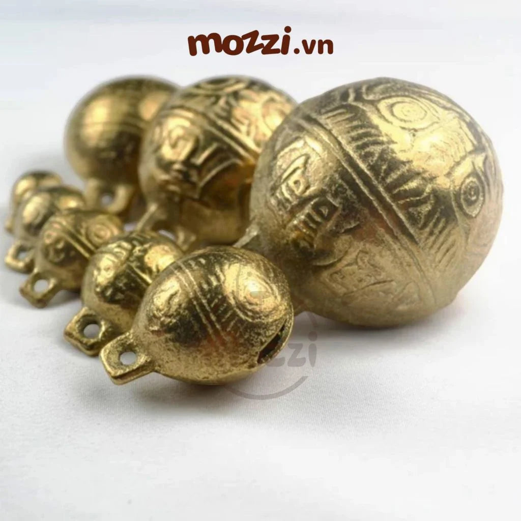 [Chó & Mèo] Vòng cổ - dây dắt Chuông đồng lục lạc siêu bền - Đồng (-)