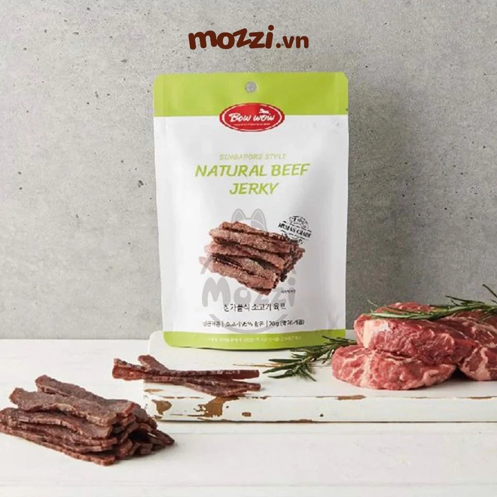 [Chó & Mèo] Bánh thưởng ăn vặt Bowwow thịt ức sấy khô - Thịt ức sấy (70gr)