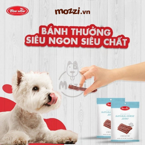 [Chó & Mèo] Bánh thưởng ăn vặt Bowwow thịt ức sấy khô - Thịt ức sấy (70gr)