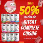 [Mèo] Pate & thức ăn ướt KitCat Complete Cuisine Pate lon cho mèo - Truyền thống (80gr)